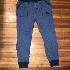 A&F men’s medium blue joggers